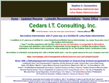 Tablet Screenshot of cedarsit.com